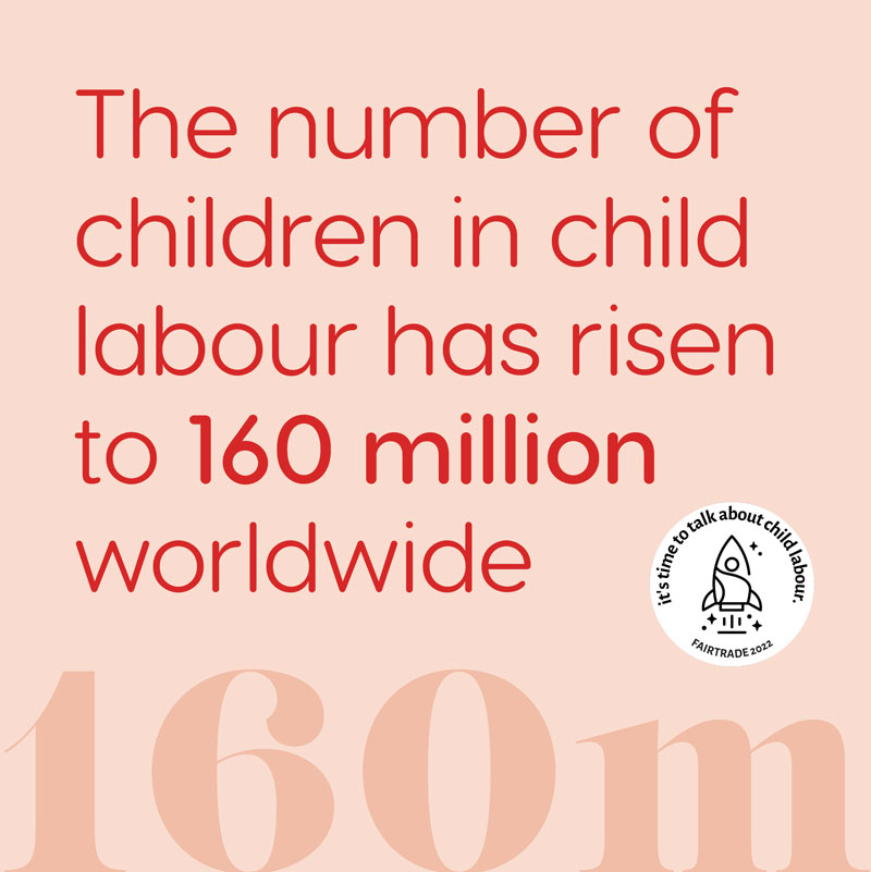 The number of children in child labour has risen to 160 million worldwide